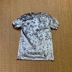 Double Zero Crushed Velvet Shirt Dress